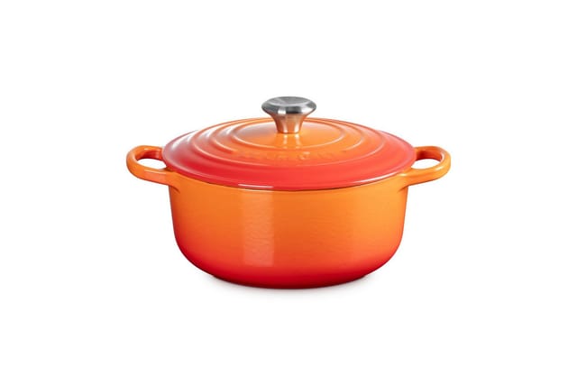 Le Creuset Bräter Signature Rund Gusseisen Ofenrot 20cm