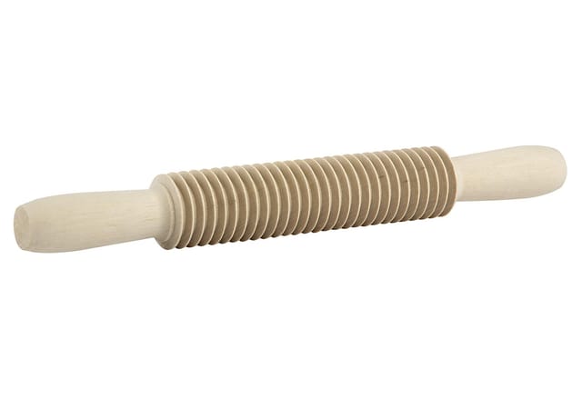 Kuchenprofi Nudelholz, Tagliatelle 5 Mm, Hainbuchenholz, Länge 31 Cm