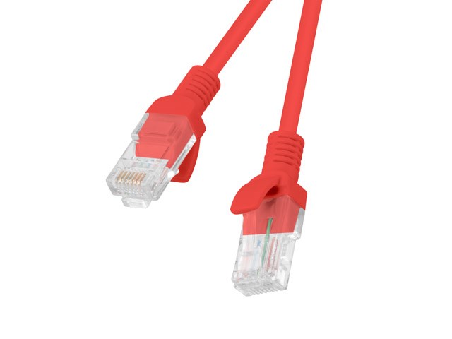 Utp-patchkabel Lanberg Pcu5-10cc-0050-r (rj45 - Rj45 0,50 M Utp Kat. 5e Rote Farbe)
