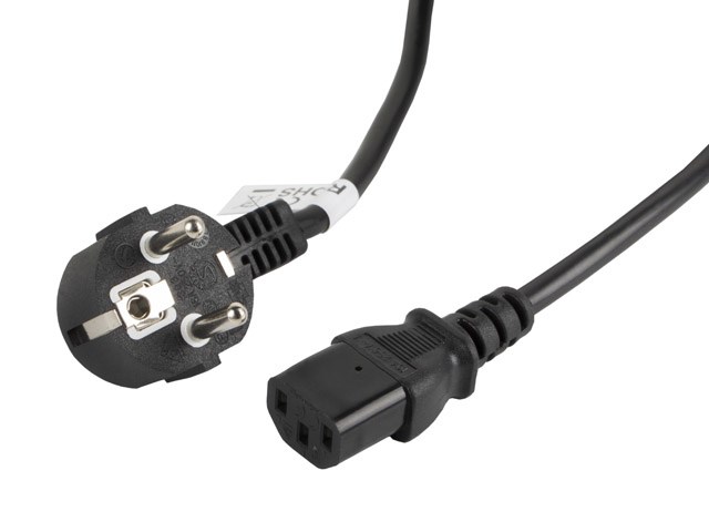 Lanberg Cee 7/7 - Iec 320 C13 3m Vde-netzkabel Schwarz