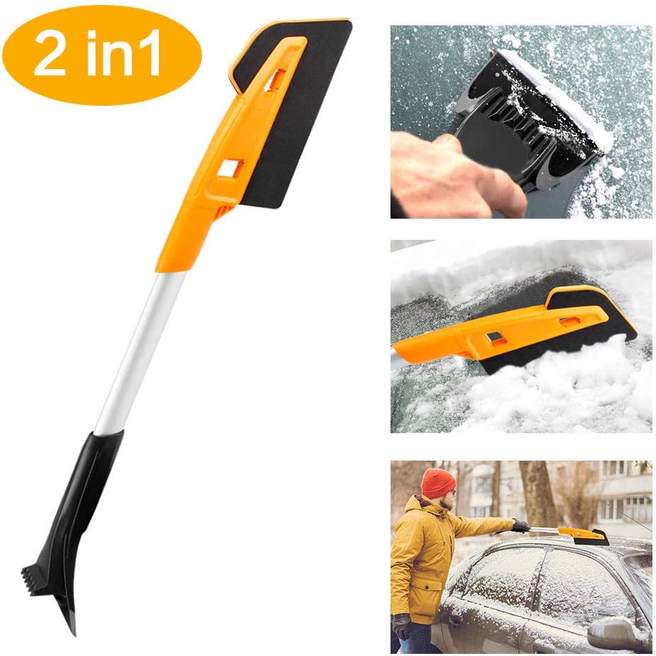 Schneeschieber, Schneeschaufel-schneeschaufel, Abnehmbarer Eiskratzer Mit Schneepinsel-windschutzscheiben-reinigungsassistent Für Autos