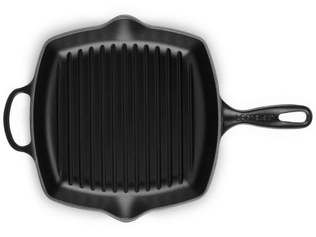 Le Creuset Grillpfanne Quadratisch Signature Gusseisen Schwarz 26cm