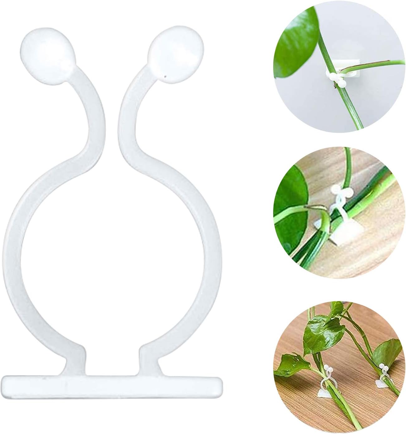 Pflanzenclips, 50 Stück Kletterpflanzenclips, Selbstklebende Weinpflanzenhalter, Weinberg, Verstellbare Wandhalterungsclips, Unsichtbare Kabelclips Zur Befestigung Von Kabelhaltern
