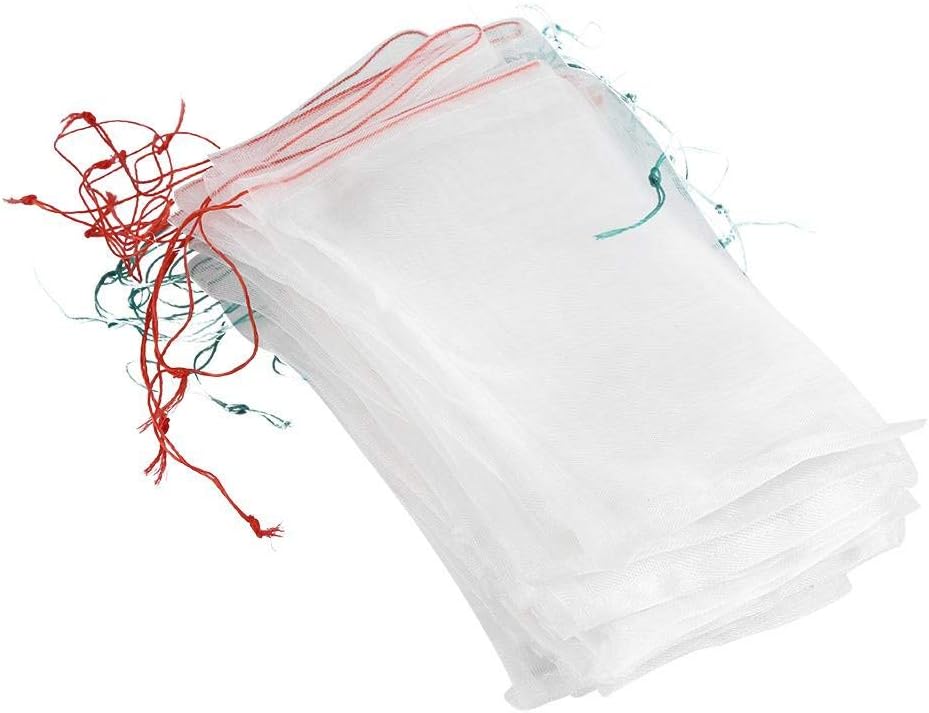 50 Stücke Obst Schutzbeutel Frucht Nylon Garten Netzbeutel Obst Schutz Beutel 1525cm Schutzbeutel Weintrauben Trauben Atmungsaktiv Obstschutzbeutel Netz Beutel Fruchtschutzbeutel Mit Zugband