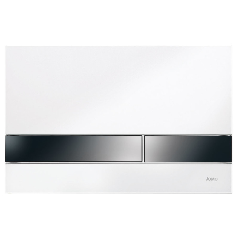 Werit Jomo Exclusive 2.0 Wc-betätigungsplatte, 2-mengen-spülung Für Wandeinbauspülkasten Slkplus, Farbe Weiss / Taste Weiss