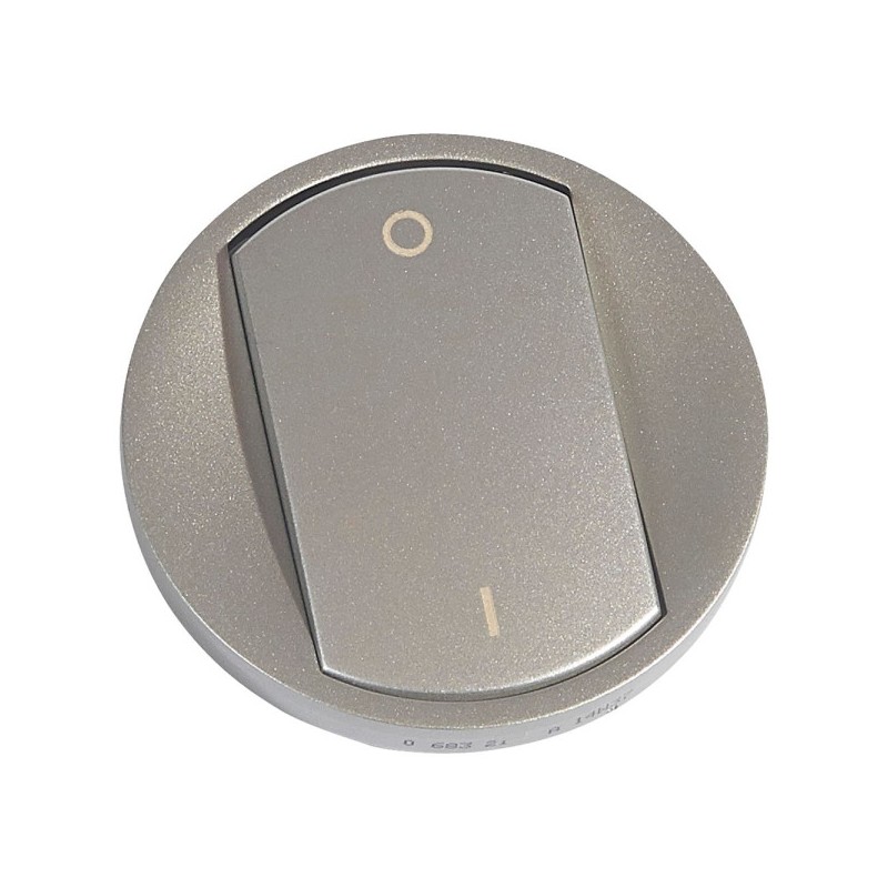 Legrand 068321 Céliane-zierblende In Titanoptik Für Zweipoligen Schalter