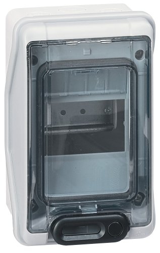 Legrand 001904 – Wasserdichte Plexo-schalttafel 4 Module Mit Perforationsende. Direkt - Ip 65 - Ik 09 - Grau