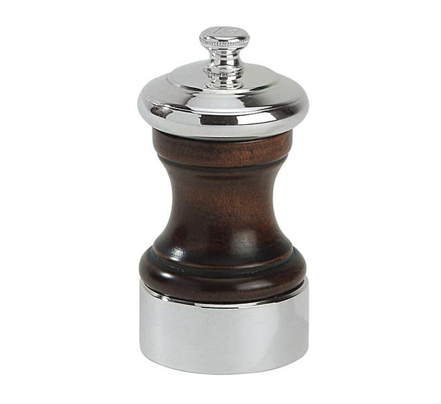 Peugeot Palace Pfeffermühle Holz poliert/versilbert 10cm