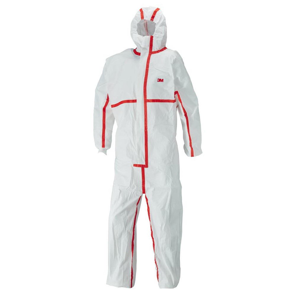 Schutzanzug 4565, Weiß/rot Typ 4/5/6 Gr. 3xl - 3m