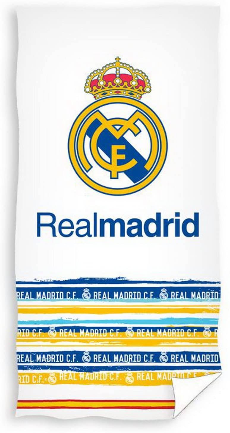 Strandtuch 75 X 150 Cm, 100 % Baumwolle, Real Madrid