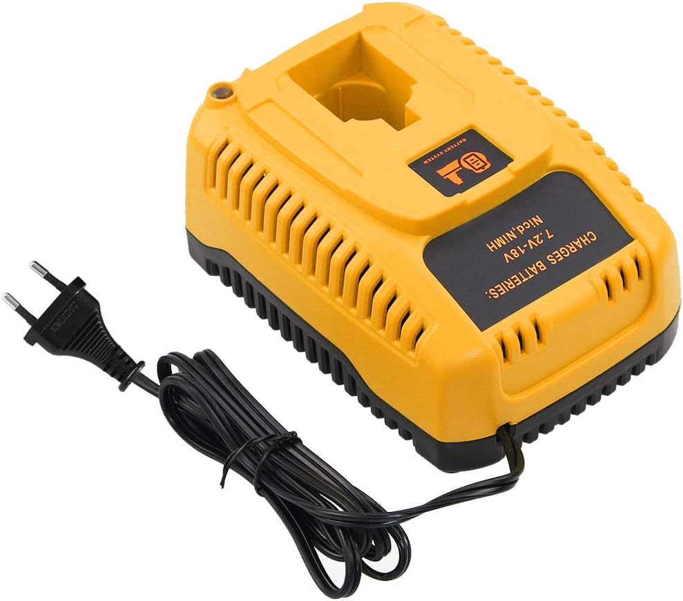 Aiducho – Ladegerät Für Dewalt Ni-cd/ni-mh 7,2v-18v Akkus – 2,6a Ausgangsstrom – Überhitzungs- Und Überlastungsschutz – Dw9096