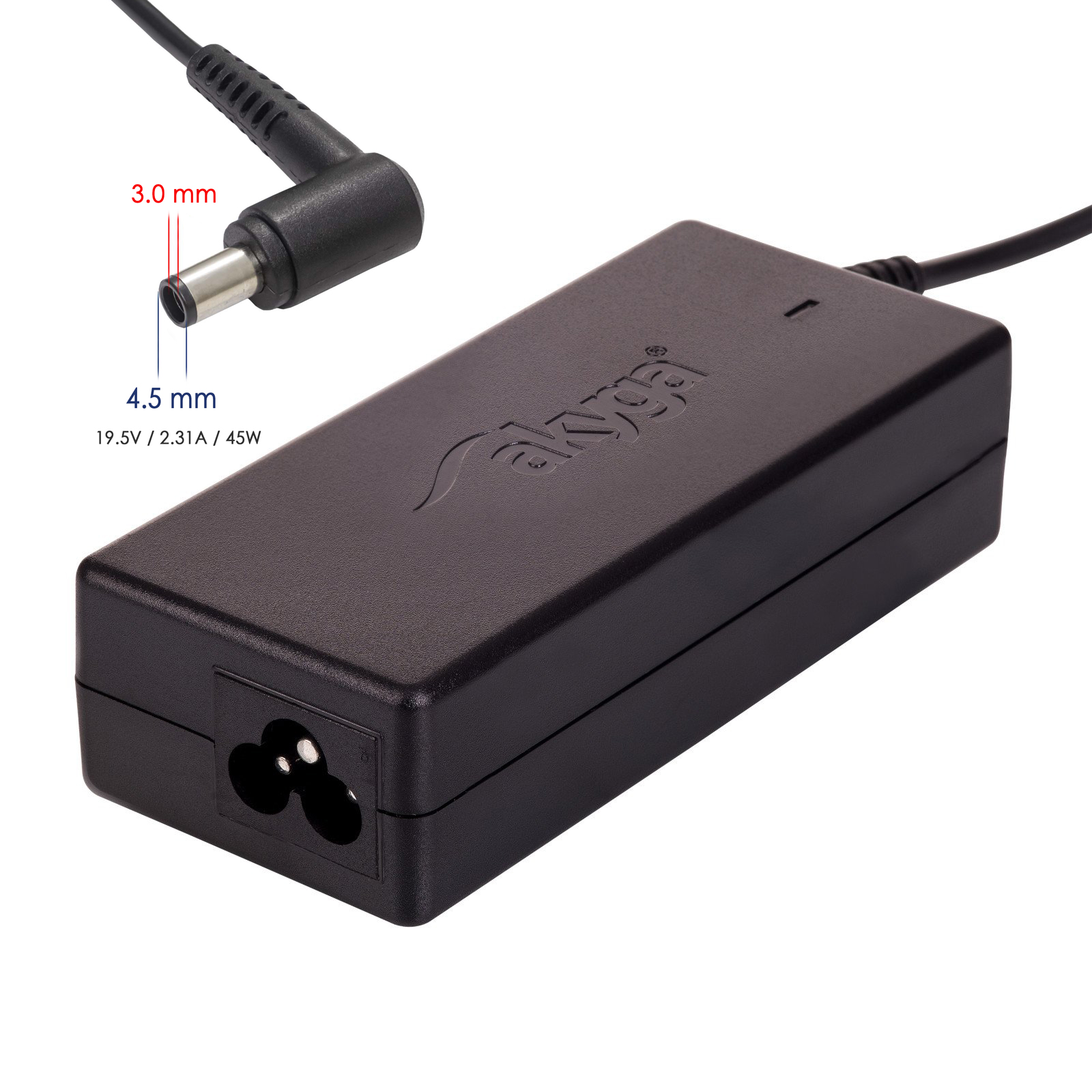 Akyga Ak-nd-68 Laptop-netzteil Dell 4,5 X 3,0 Mm + Pin 45w 1,2m