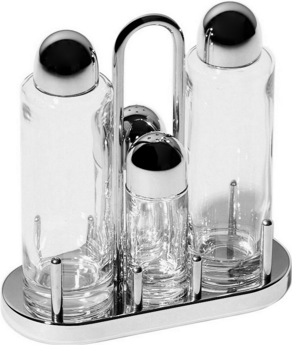Alessi Servierset Für Gewürze Edelstahl Und Transparent Minimalistischem Design