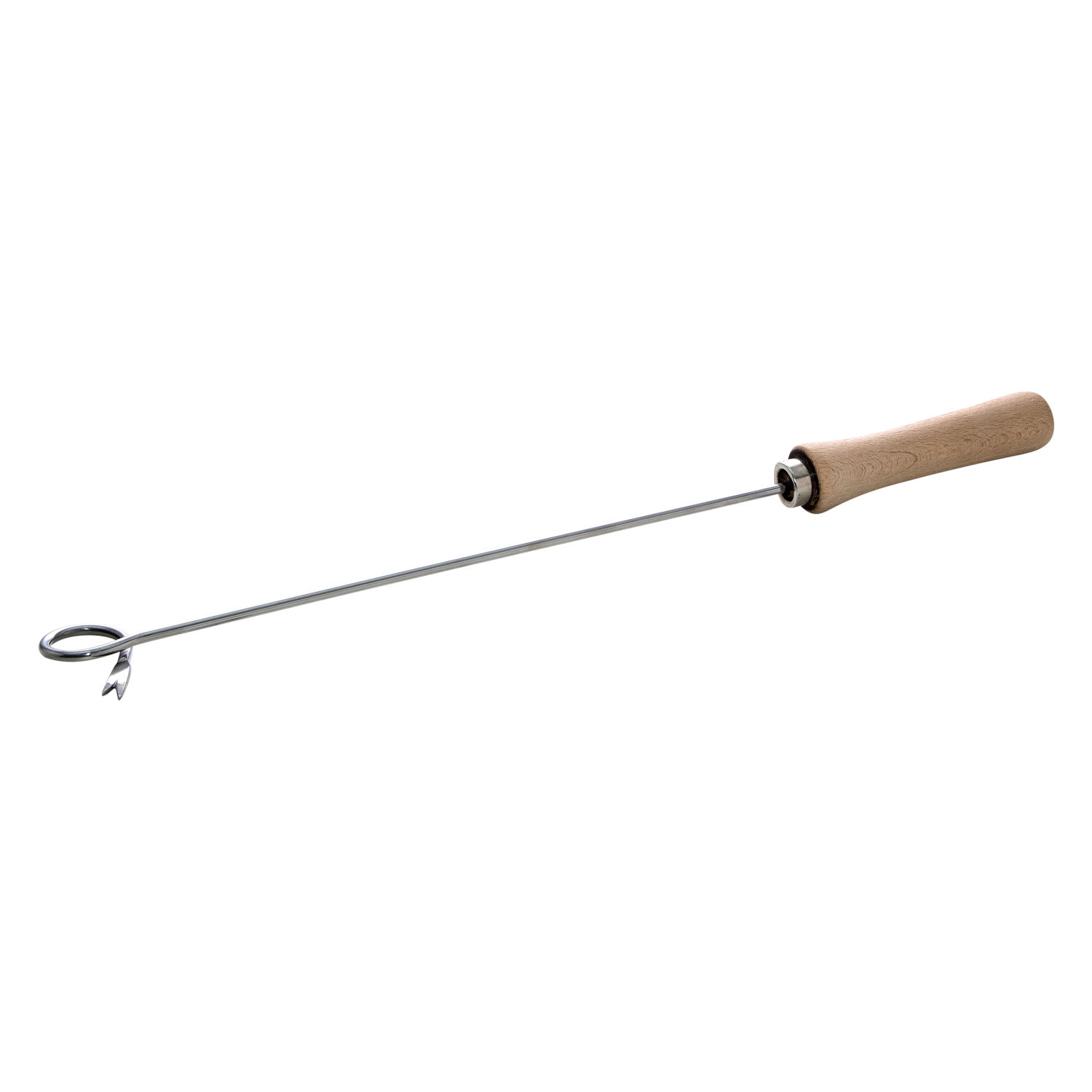 Allgrill Kreisgabel Universalwender Aus Edelstahl Mit Holzgriff 55 Cm