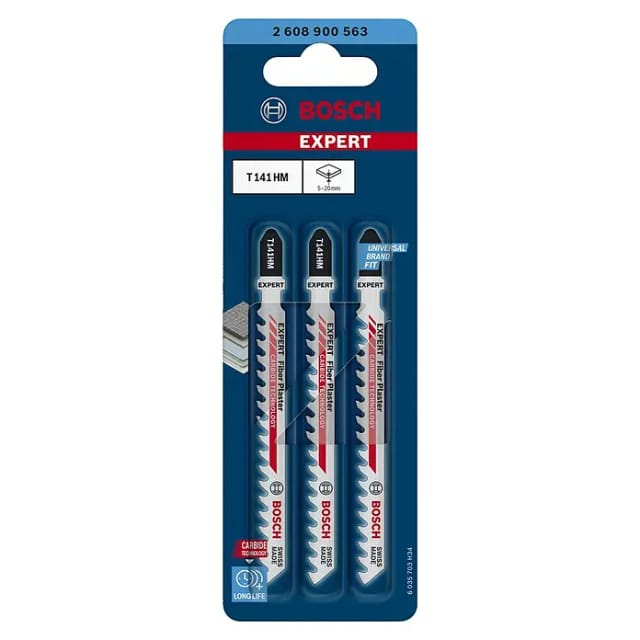 Expert Carbide Stichsägeblatt T 141 HM ''Fiber Plaster''