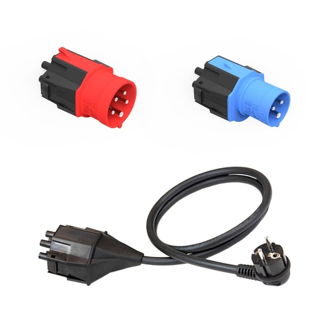 Steckeraufsatz Set Standard (EU) 16A 5Pol, 16A 3Pol, Schutzkontakt, Adapter