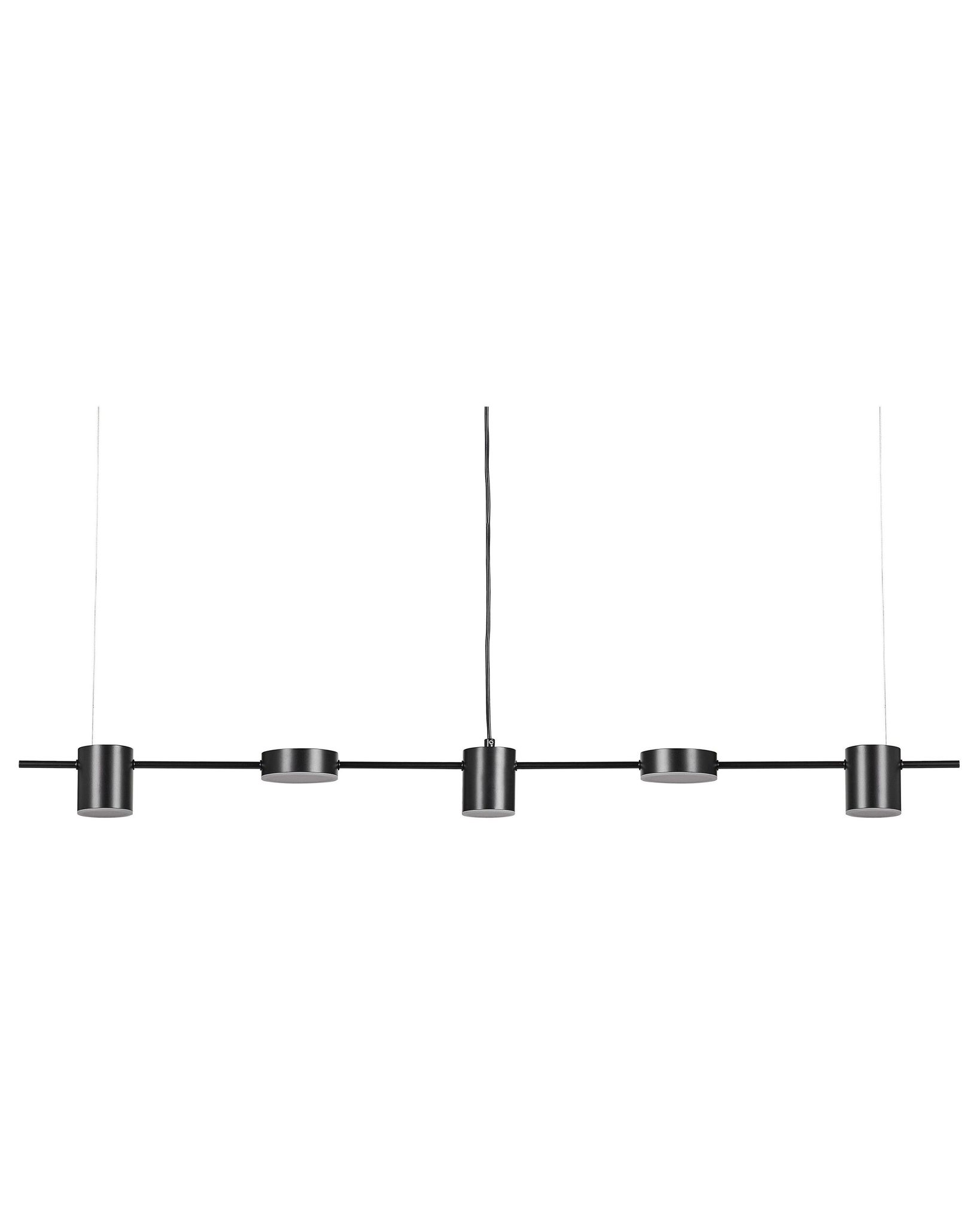 Hängelampe Led Schwarz Metall 120 Cm 5-flammig Pendelleuchte Für Esszimmer Für Schlafzimmer Für Wohnzimmer
