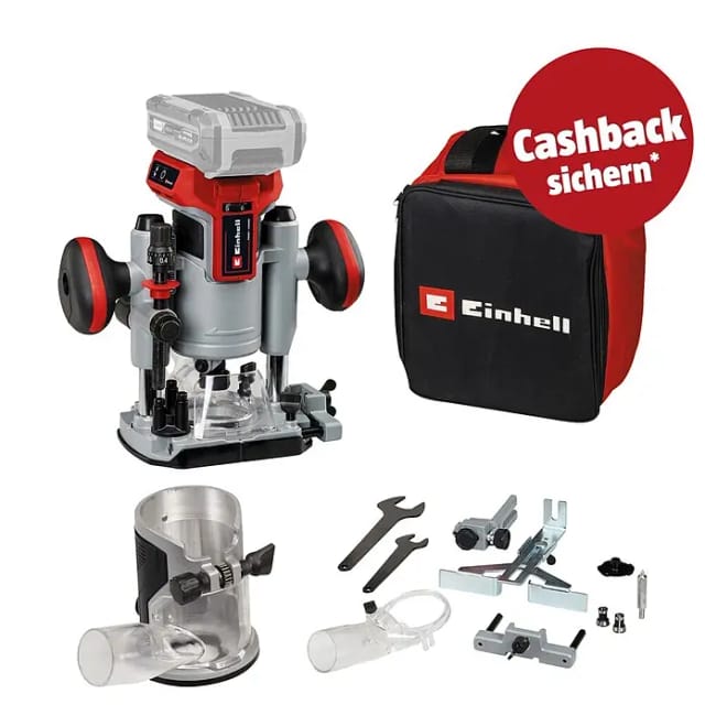 Professional Akku-Oberfräse und -Kantenfräse TP-RO 18 Set Li BL - Solo
