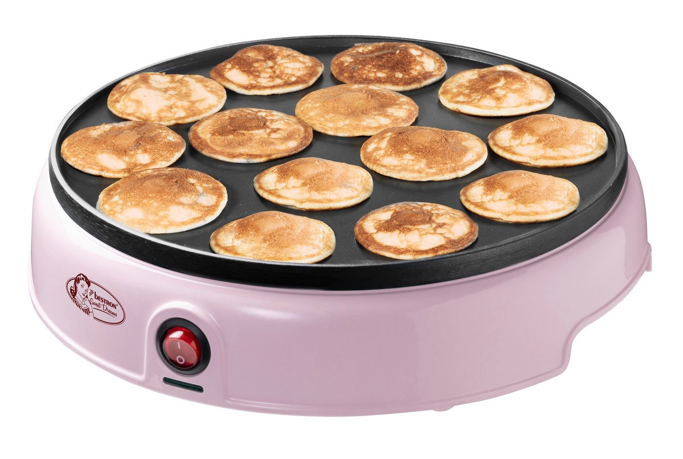 Poffertjes-gerät Apfm700sdp 800 W Rosa Bestron Bild 2