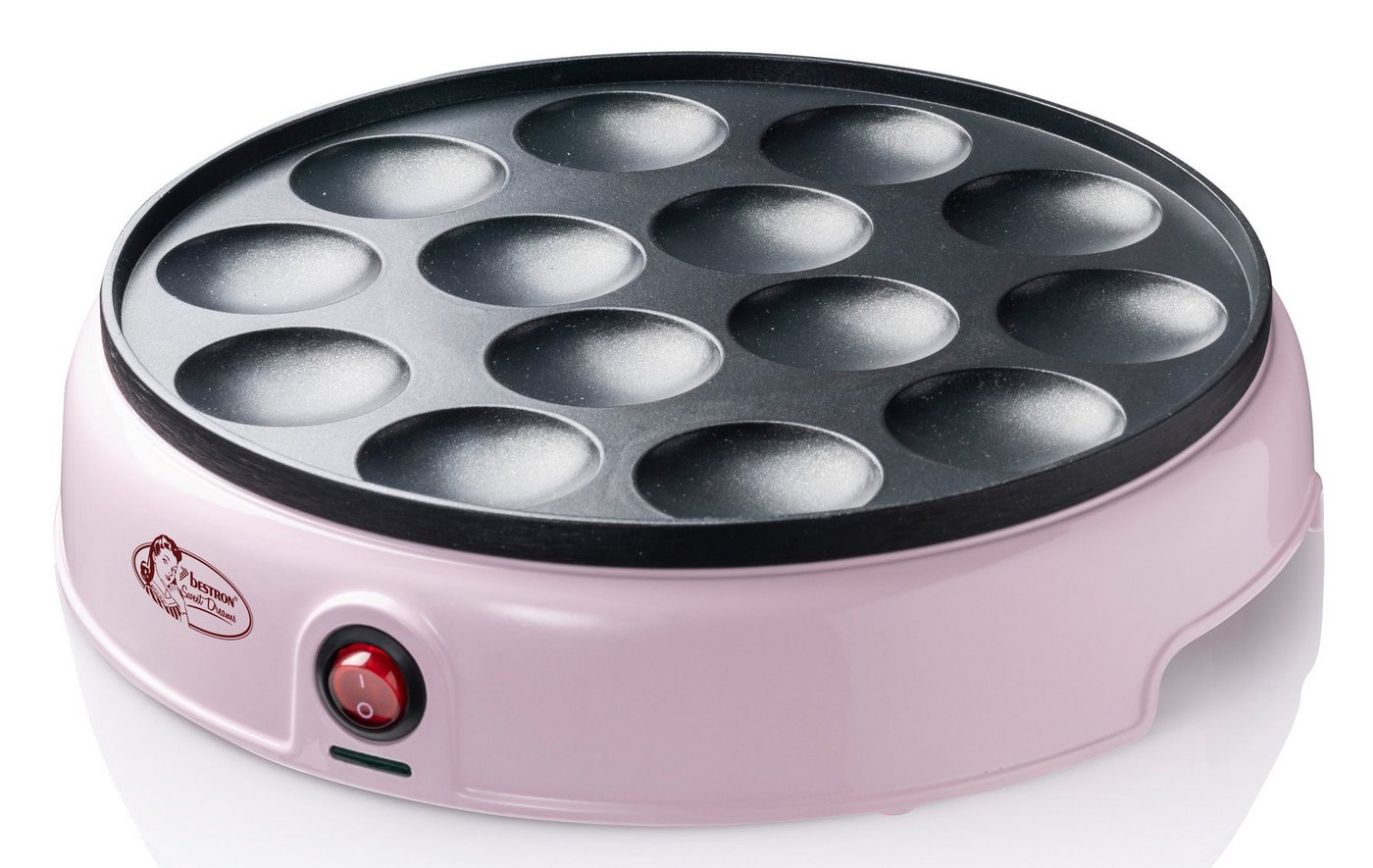 Poffertjes-gerät Apfm700sdp 800 W Rosa Bestron Bild 3
