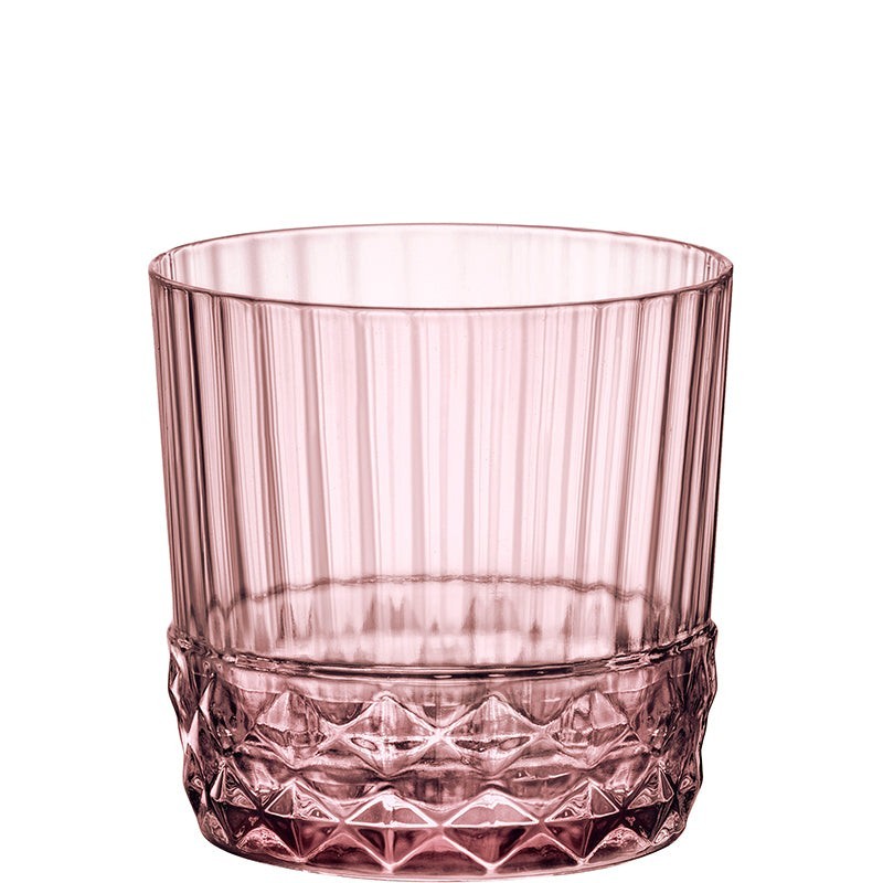 Bicchiere America Rocks 30 Cl In Lilac Rose, 8,5 Cm Hoch Und 8,5 Cm Durchmesser