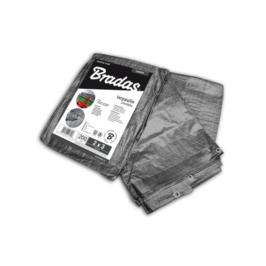 Verstärkte Gewebe-schutzplane 200 G/m² 6x8 M