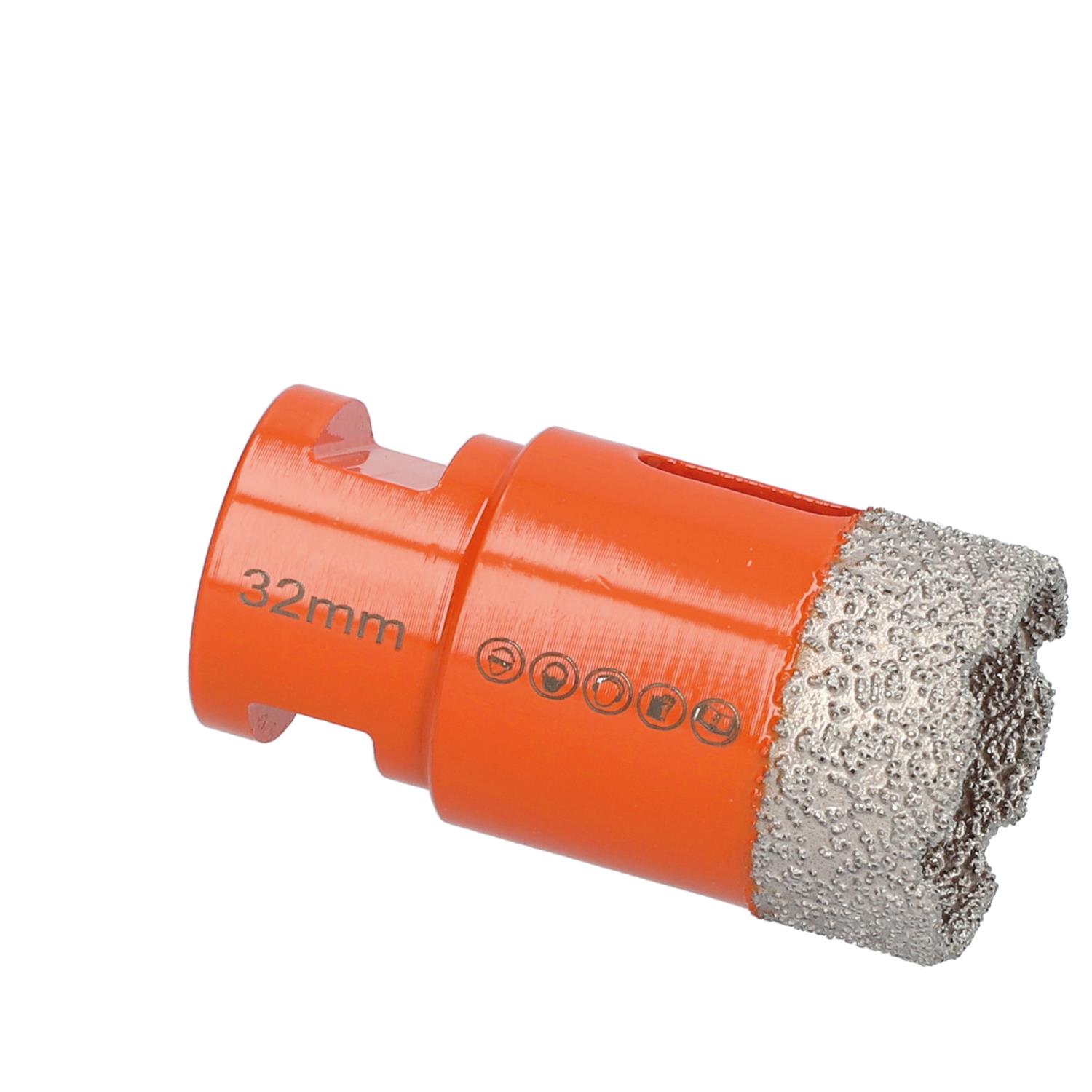 Diamantbohrkrone Special Orange M14 Fliesen, Keramik, Feinsteinzeug 32 Mm