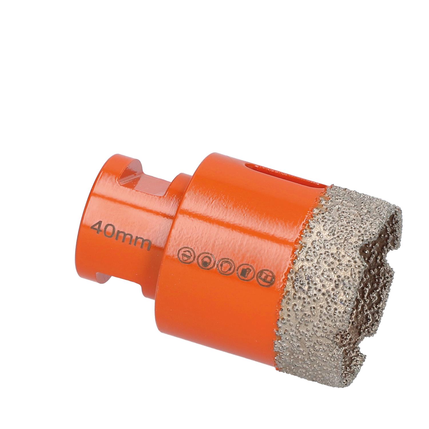 Diamantbohrkrone Special Orange M14 Fliesen, Keramik, Feinsteinzeug 40 Mm