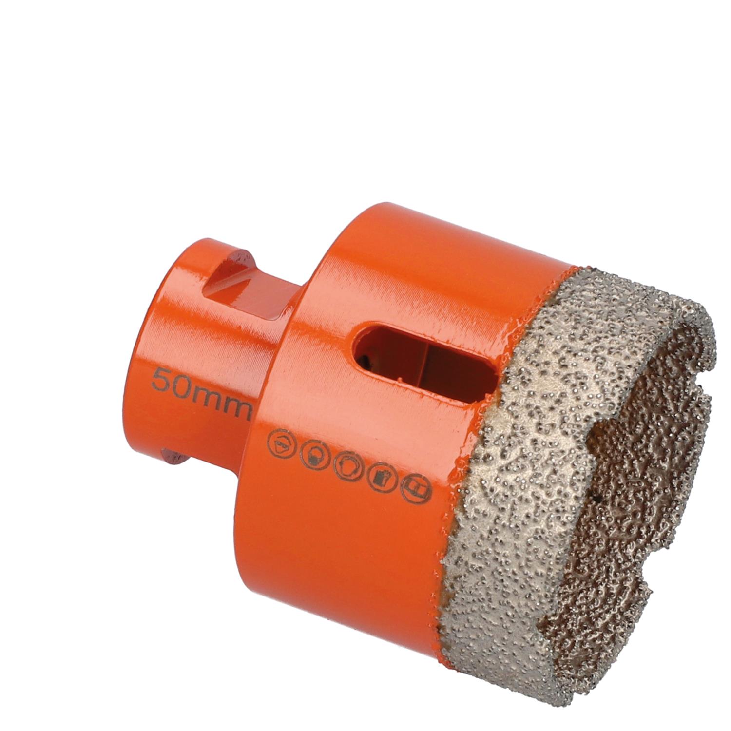 Diamantbohrkrone Special Orange M14 Fliesen, Keramik, Feinsteinzeug 50 Mm