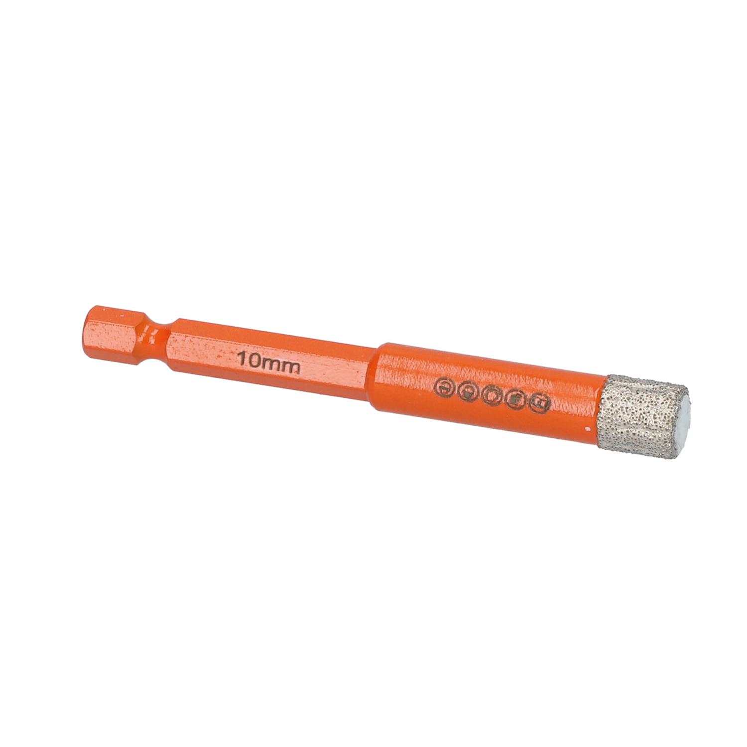 Diamantbohrkrone Special Orange 1/4 Bit-aufnahme Fliesen, Keramik, Feinsteinzeug 10 Mm