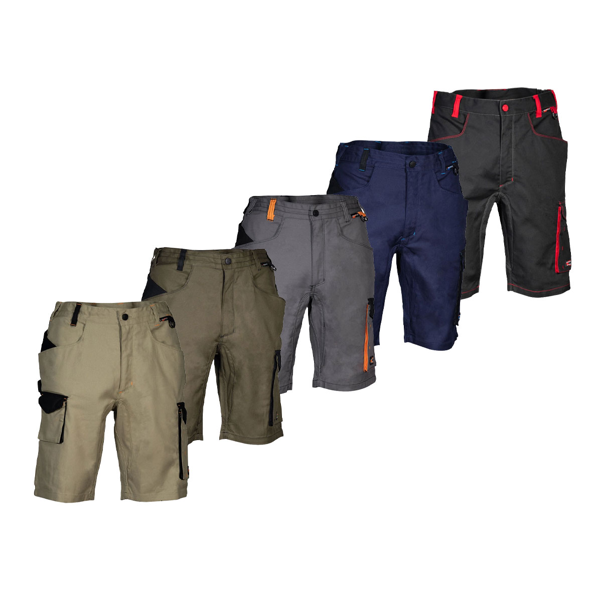Cofra Liegi Kurze Multi-pocket-arbeitshose - 52 (eu) - Seilfarbe