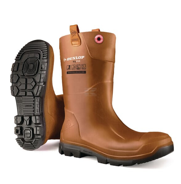 Stiefel'rigger Größe 44 Vollschutz Fellfutter Rigpro Dunlop Lj2hr4844