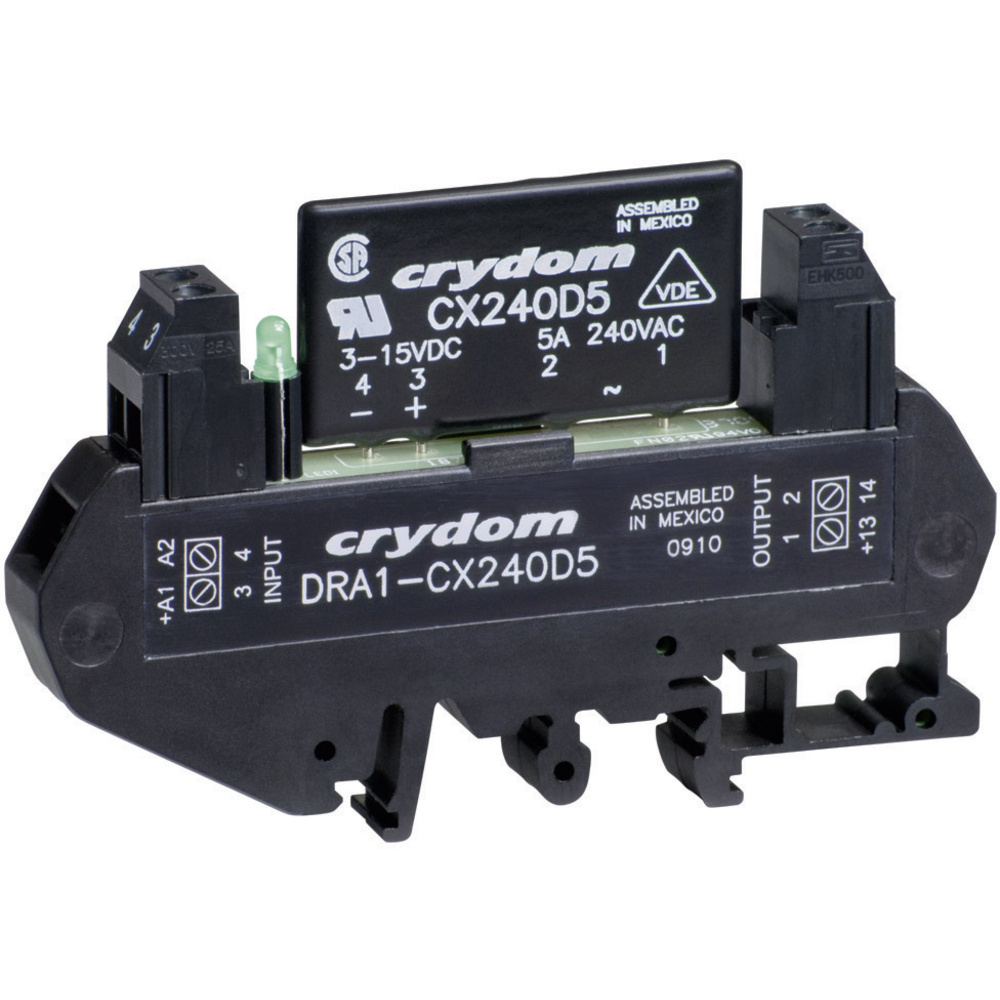 Crydom Halbleiterrelais Dra1-cxe240d5 5 A Schaltspannung (max.): 280 V/ac Nullspannungsschaltend 1 S