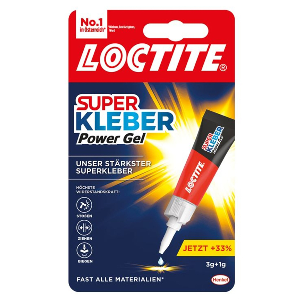 Kleber Henelit Power Gel Starke Haftung Schnelltrocknend