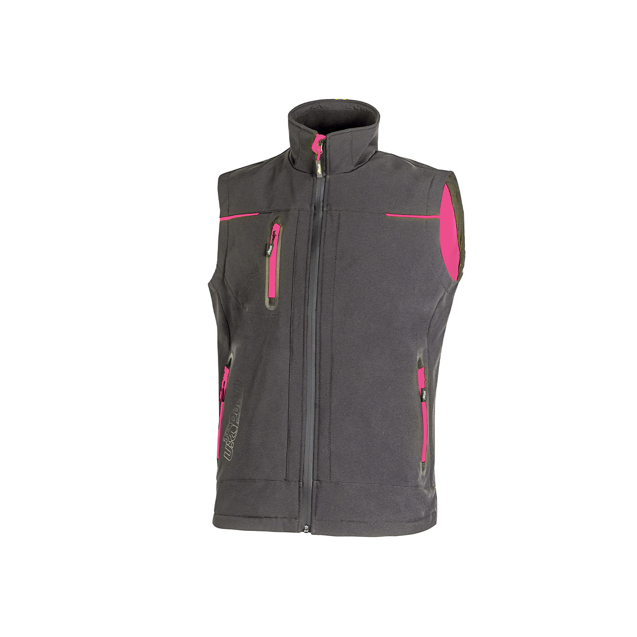 Arbeit-softshell-weste Ohne Ärmel Damen Universe - Grau/fuchsia S
