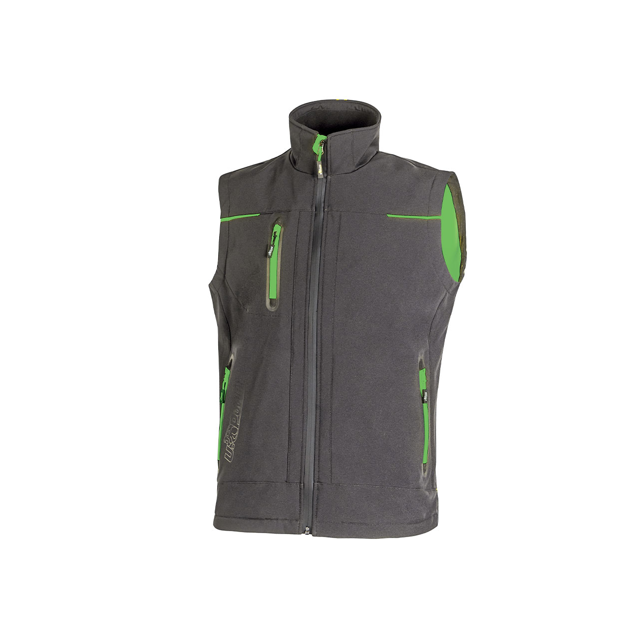 Arbeits-softshell-weste Ã¤rmellos Universe Grau/grã¼n L