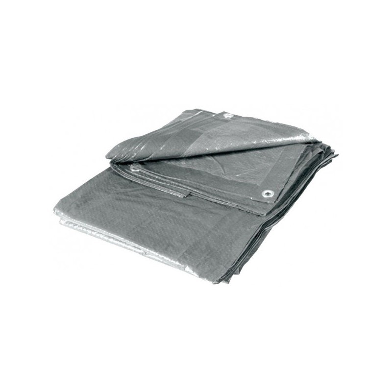 Graues Polyethylen-tuch 3x4 M Mit Ösen