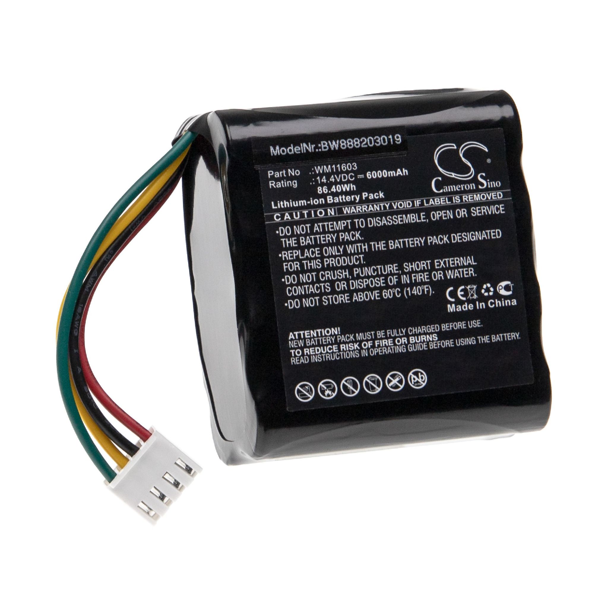 Vhbw - Akku Kompatibel Mit Weinmann Accuvac Pro Medizintechnik (6000mah, 14,4v, Li-ion)