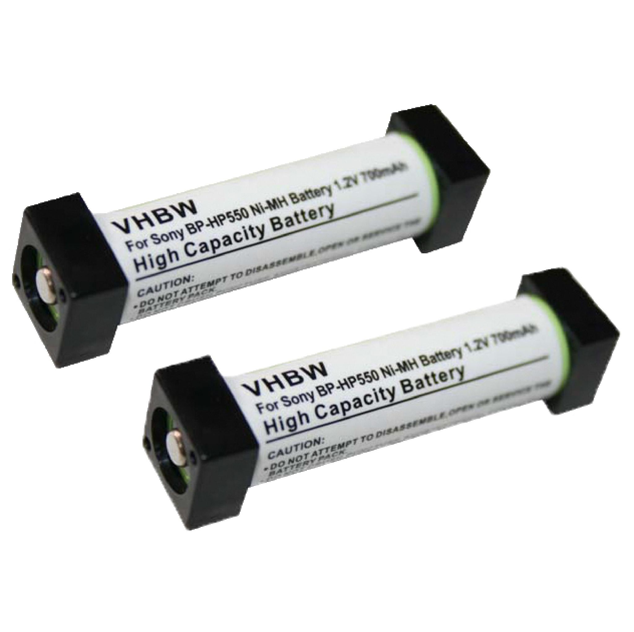 Vhbw 2x Akku Kompatibel Mit Sony Mdr-rf850r Mdr-rf820r Wireless Headset Kopfhörer (700 Mah, 1,2 V, Nimh)