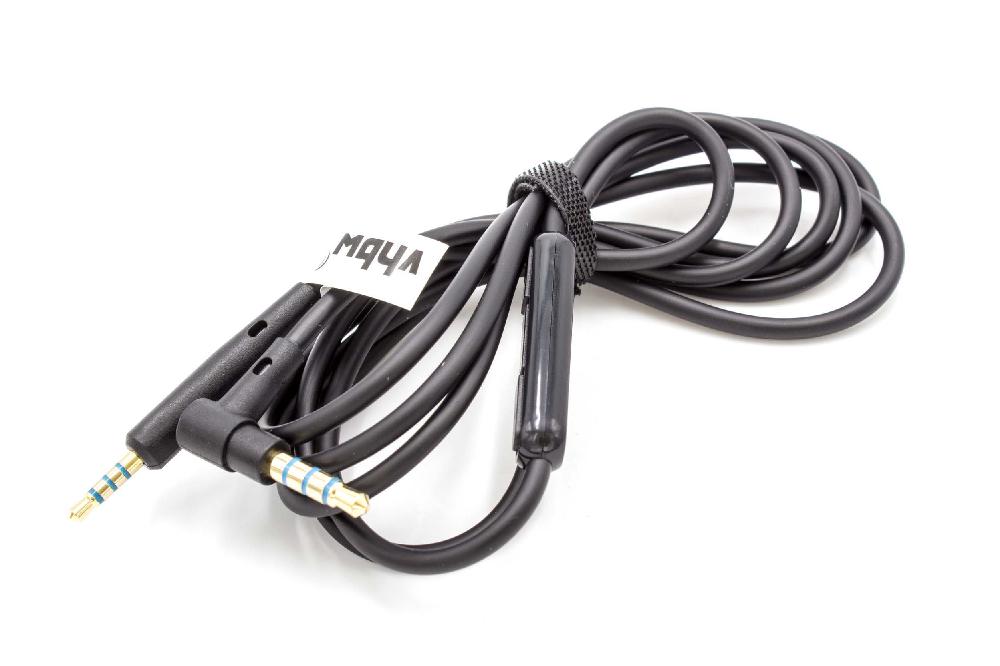 Vhbw Audio Aux Kabel Kompatibel Mit Bose Quietcomfort 35 Ii Kopfhörer Audiokabel 3,5 Mm Klinkenstecker, Mikrofon, Rufannahme-taste, 150 Cm Schwarz