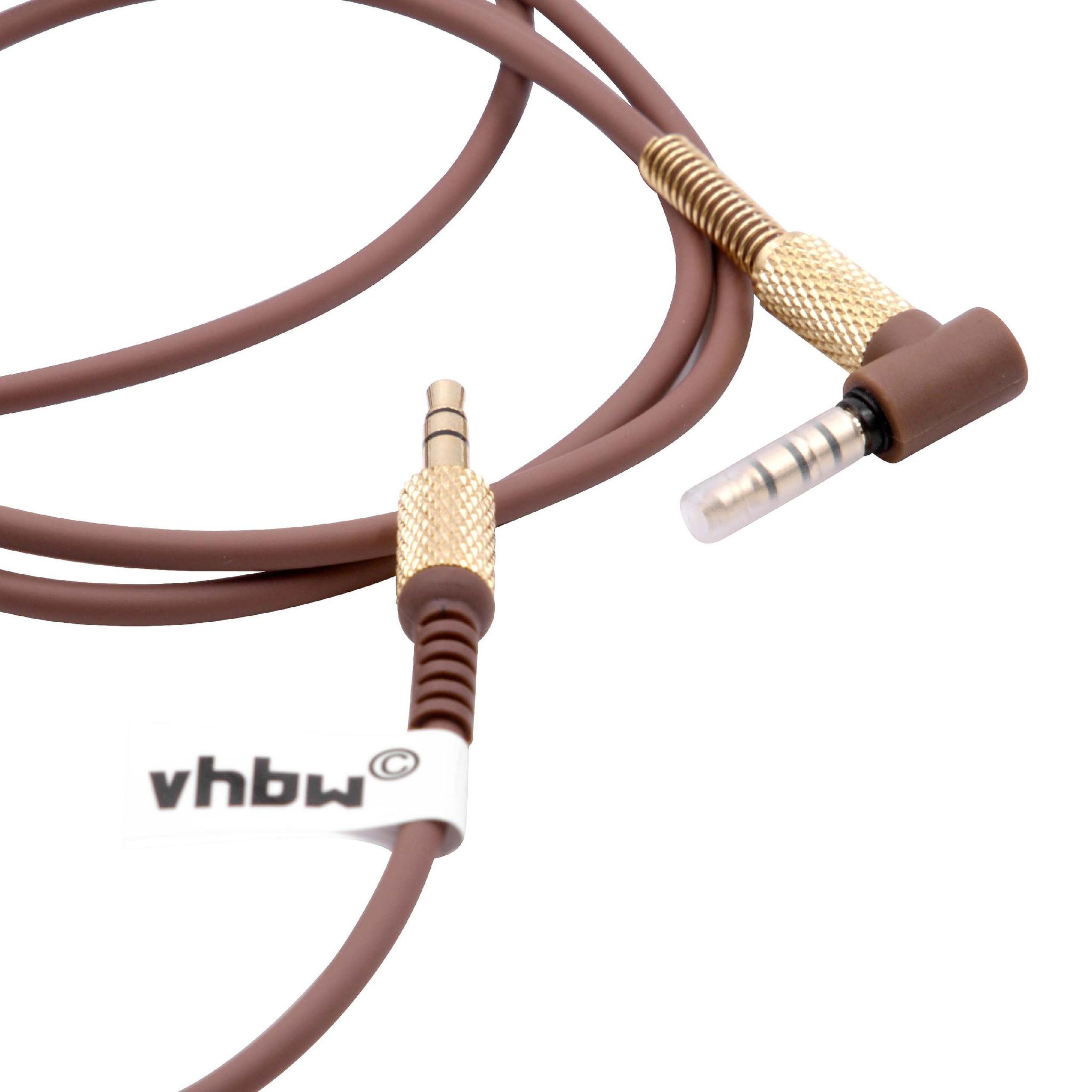 Vhbw Audio Aux Kabel Kompatibel Mit Marshall Kilburn 2 Kilburn, Major 3, Kilburn 3 Kopfhörer - Audiokabel 3,5 Mm Klinkenstecker, 150 Cm Braun