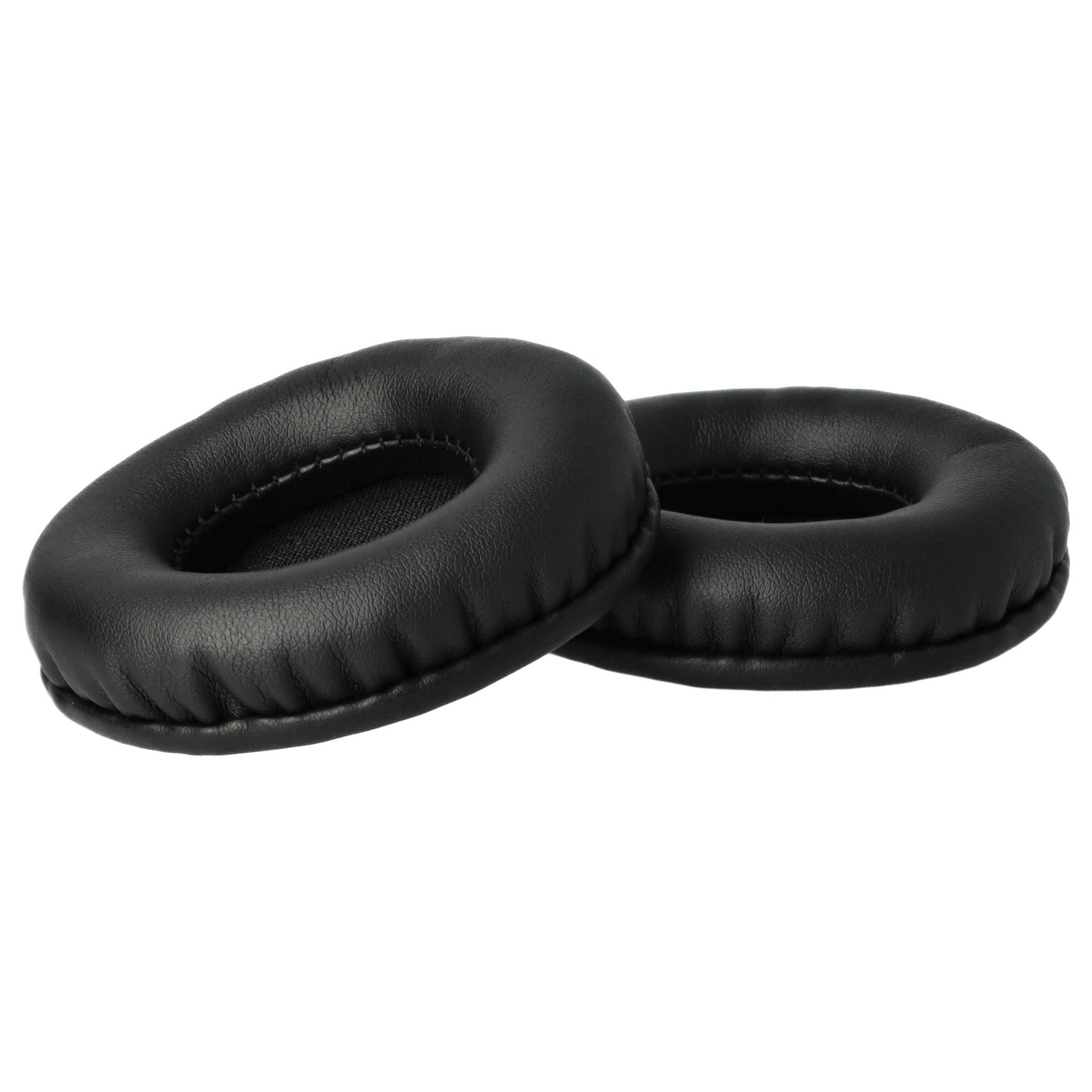 Vhbw 2x Ohrpolster Kompatibel Mit Kopfhörer Die 65 Mm Ohrpolster Benötigen Kopfhörer Headset, Polyurethan Schwarz
