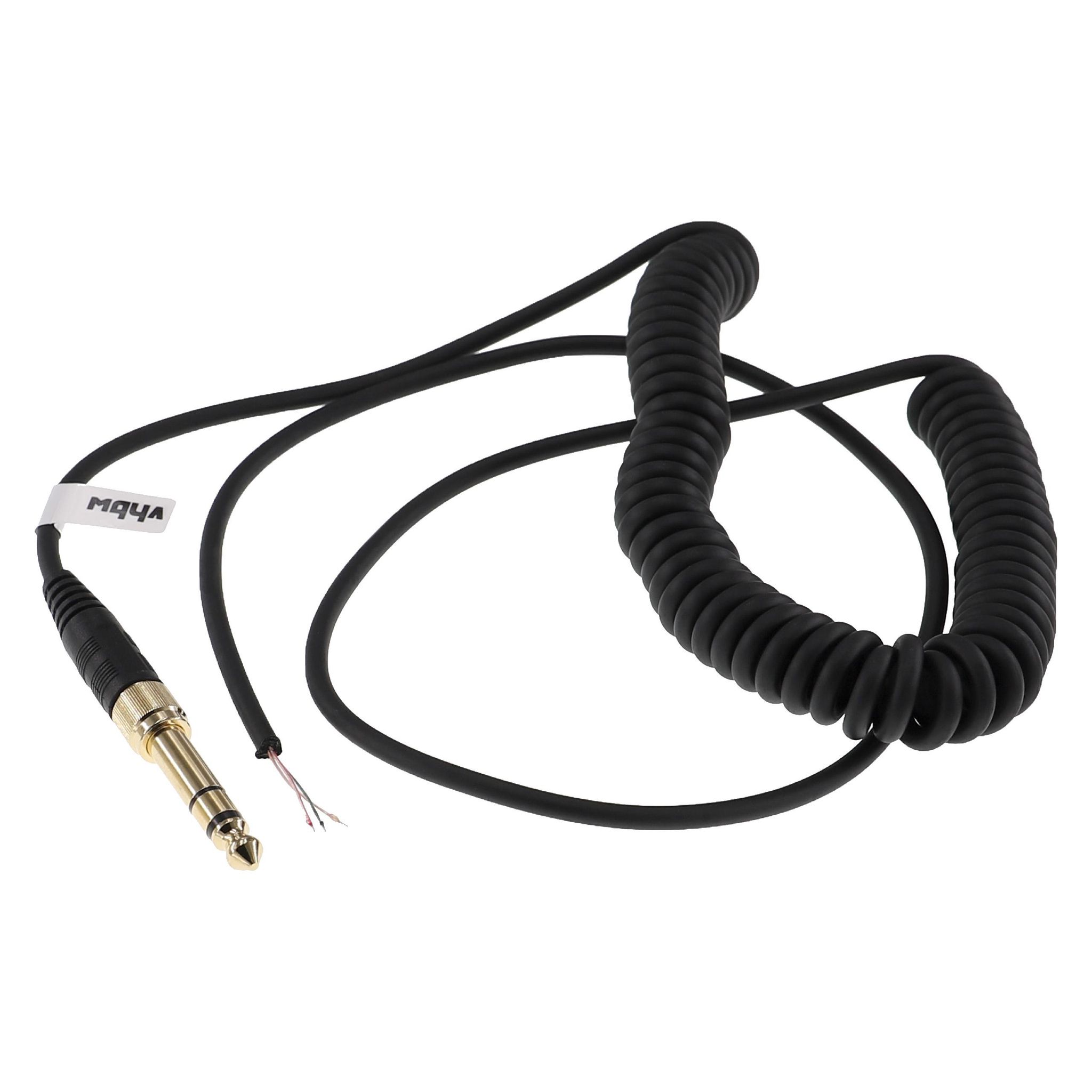 Vhbw Audio Aux Kabel Kompatibel Mit Beyerdynamic Dt 770 Dt 770 Pro, Dt 990 Kopfhörer - Audiokabel 3,5mm Klinkenstecker Auf 6,3 Mm, 300 Cm Schwarz