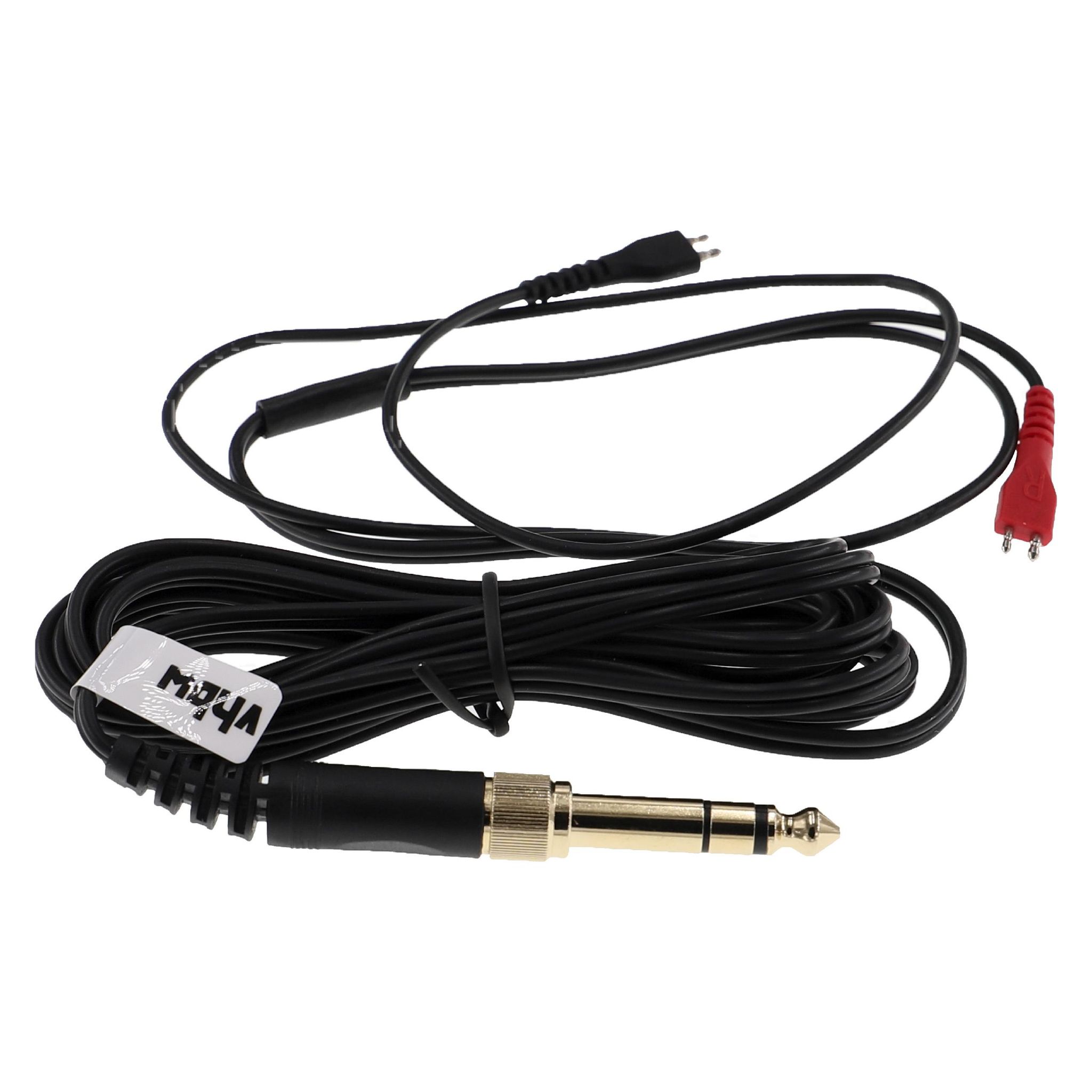 Vhbw - Audio Aux Kabel Kompatibel Mit Sennheiser Hd580, Hd600, Hd650, Linear Ii Kopfhörer - Audiokabel 3,5 Mm Klinkenstecker Auf 6,3 Mm, Schwarz