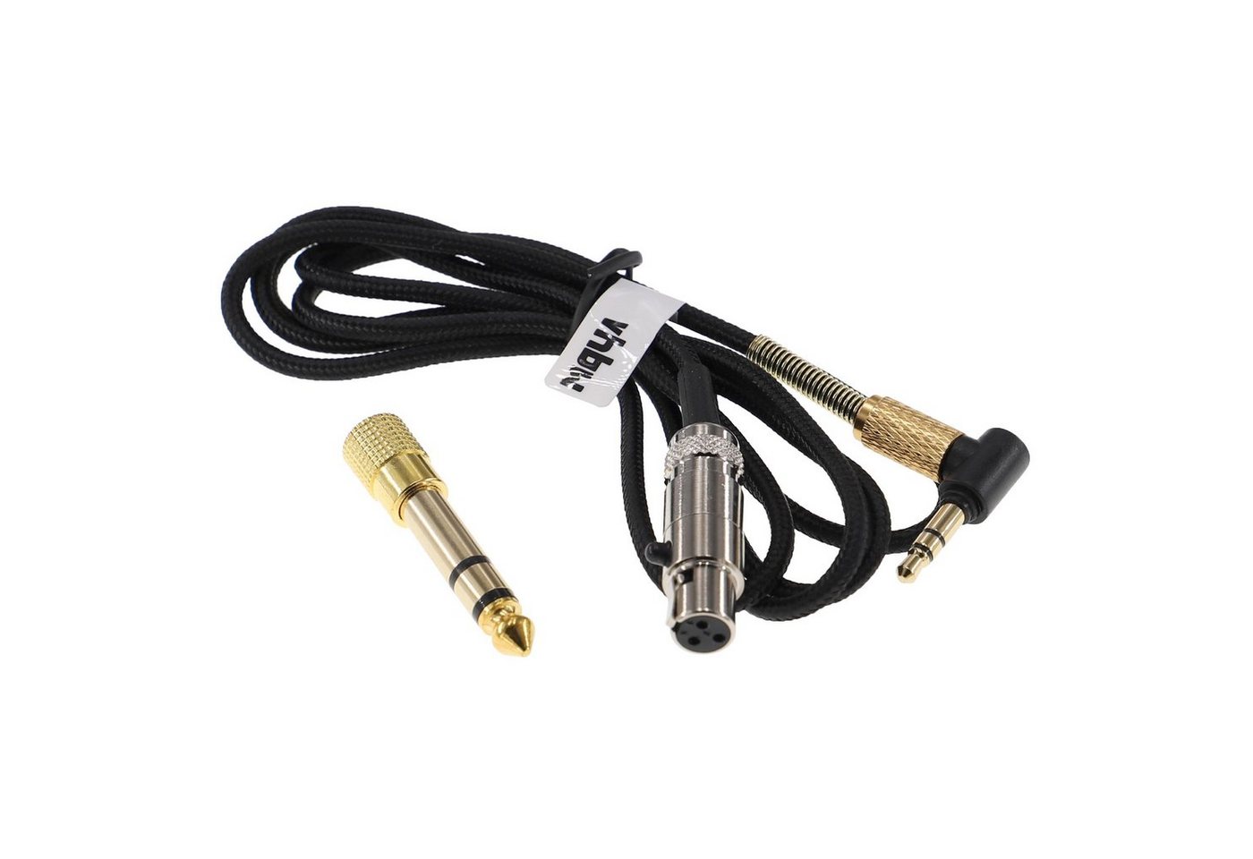 Vhbw Audio Aux Kabel Kompatibel Mit Akg K702 Q701, K712, K701 Kopfhörer - Audiokabel 3,5mm Klinkenstecker Auf 6,3 Mm, 120 Cm Schwarz