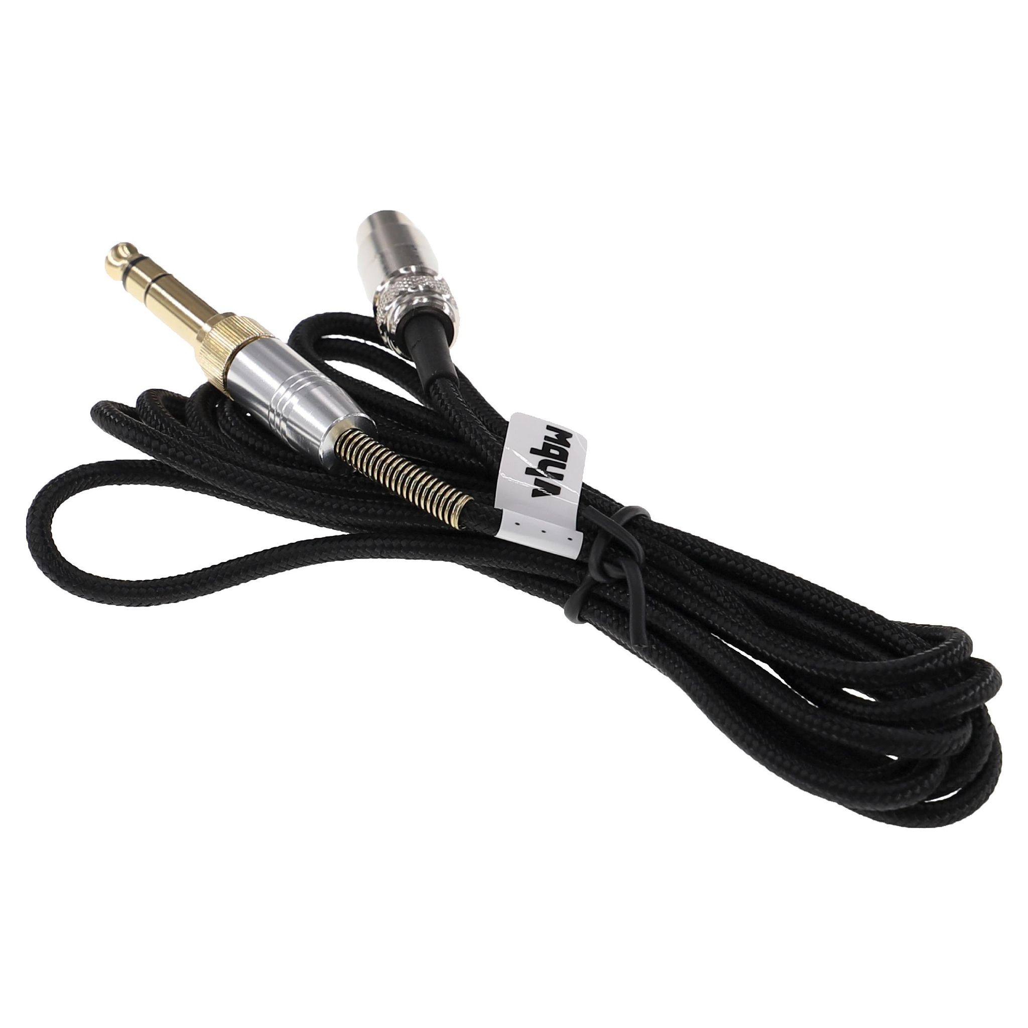 Vhbw Audio Aux Kabel Kompatibel Mit Akg K72 K702, Q701, K712, K701, M220 Kopfhörer - Audiokabel 3,5mm Klinkenstecker Auf 6,3 Mm, 200 Cm Schwarz
