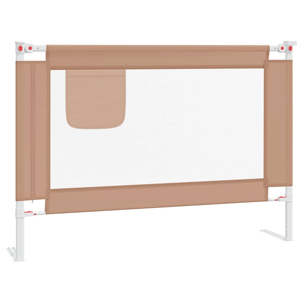 Vidaxl - Kleinkind-bettschutzgitter Taupe 90x25 Cm Stoff
