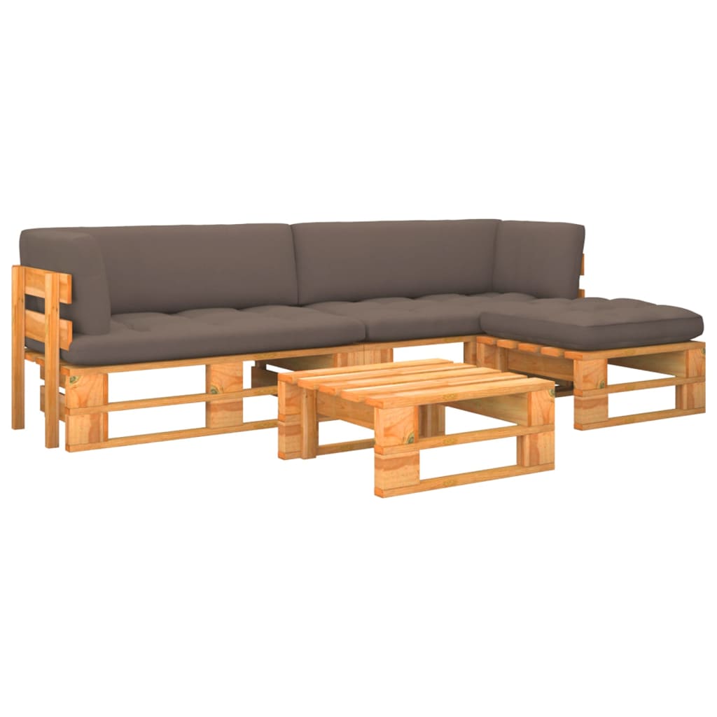 4-tlg. Paletten-lounge-set Honigbraun Imprägniertes Kiefernholz Vidaxl