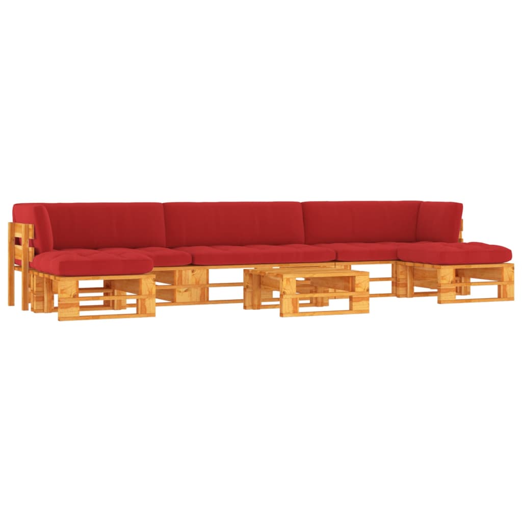 6-tlg. Paletten-lounge-set Honigbraun Imprägniertes Kiefernholz Vidaxl