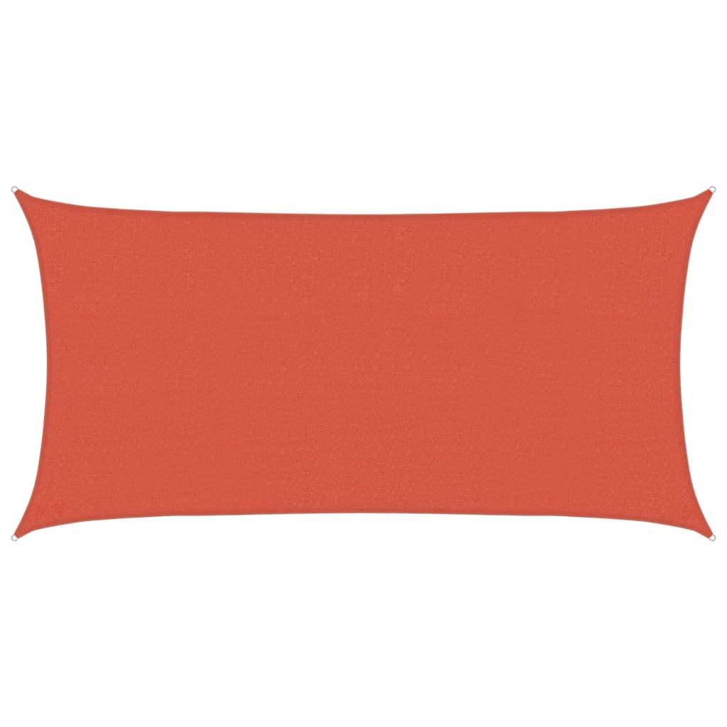 Sonnensegel 160 G/m² Terrakottarot 2x4 M Hdpe Vidaxl
